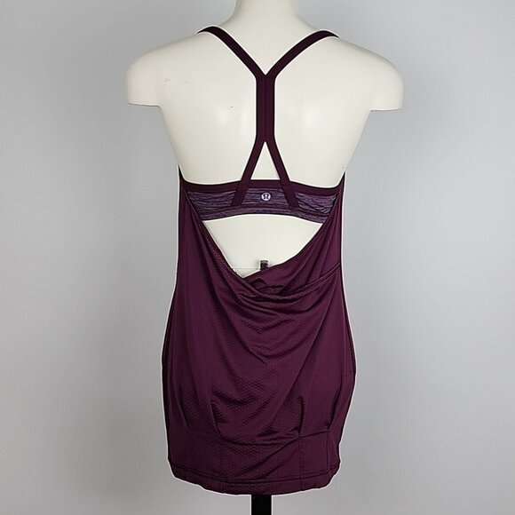 Lululemon C.Y.B Tank Plum Wee Space Plum Built-In Shelf Bra Size 4 - Picture 8 of 14
